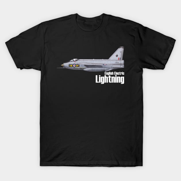 English Electric Lightning T-Shirt by BearCaveDesigns